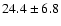 $24.4\pm 6.8$