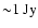 ${\sim}1\hbox{ Jy}$