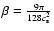 $\beta=\frac{9\pi}{128 c_{\rm s}^2}$