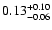 $\rm0.13_{-0.06}^{+0.10}$