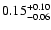 $\rm0.15_{-0.06}^{+0.10}$