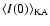 $\langle I(0)\rangle_{\rm KA}$