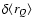 $\delta \langle
r_{Q}\rangle$