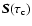 $\vec{S}(\tau_{\rm c})$