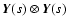 $\vec{Y}(s)\otimes \vec{Y}(s)$
