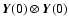$\vec{Y}(0)\otimes \vec{Y}(0)$
