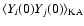 $\langle Y_i(0)Y_j(0)\rangle_{\rm KA}$