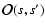 ${\vec{\cal O}}(s,s')$