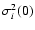 $\sigma^2_{i}(0)$