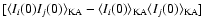 $[\langle
I_i(0)I_j(0)\rangle_{\rm KA} - \langle I_i(0)\rangle_{\rm KA}\langle I_j(0)\rangle_{\rm
KA}]$