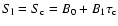 $S_{\rm l}=S_{\rm c}= B_0+B_1\tau_{\rm c}$
