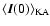$\langle\vec{I}(0)\rangle_{\rm KA}$