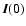 $\vec{I}(0)$