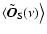 $\langle\tilde{\vec{O}}_{\rm S}(\nu)\bigr\rangle$