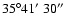 $35\degr41\hbox{$^\prime$ }30\hbox{$^{\prime\prime}$ }$