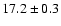 $17.2 \pm 0.3$