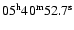 $\rm05^{h}40^{m}52.7^{s}$