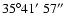 $35\degr41\hbox{$^\prime$ }57\hbox{$^{\prime\prime}$ }$