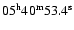 $0\rm 5^{h}40^{m}53.4^{s}$
