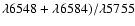 $\lambda 6548 + \lambda 6584)/\lambda 5755$