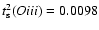 $t^2_{\rm s}(O {\sc iii}) = 0.0098$