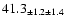 $ 41.3 _{ \pm 1.2 \pm 1.4 } $