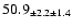 $ 50.9 _{ \pm 2.2 \pm 1.4 } $
