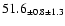$ 51.6 _{ \pm 0.8 \pm 1.3 } $