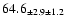 $ 64.6 _{ \pm 2.9 \pm 1.2 } $