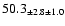 $ 50.3 _{ \pm 2.8 \pm 1.0 } $