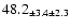 $ 48.2 _{ \pm 3.4 \pm 2.3 } $