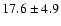 $17.6 \pm 4.9$