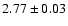$2.77 \pm 0.03$