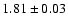 $1.81 \pm 0.03$