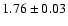 $1.76 \pm 0.03$