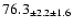 $ 76.3 _{ \pm 2.2 \pm 1.6 } $