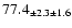 $ 77.4 _{ \pm 2.3 \pm 1.6 } $