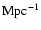 $\rm Mpc^{-1}$
