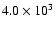 $4.0\times 10^{3}$
