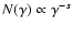 $N(\gamma)\propto \gamma^{-s}$