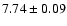 $7.74\pm 0.09$