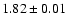 $1.82\pm 0.01$