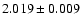 $2.019\pm 0.009$