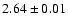 $2.64\pm 0.01$