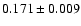 $0.171\pm 0.009$