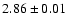 $2.86\pm 0.01$