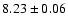 $8.23\pm 0.06$