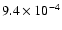$9.4\times 10^{-4}$