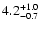 $\rm 4.2_{-0.7}^{+1.0}$
