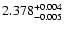 $\rm 2.378_{-0.005}^{+0.004}$